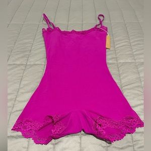 Skims Fits Everybody lace onesie limited edition color lollipop